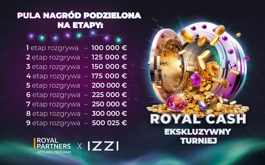 Turniej w Izzi Casino od Royal Partners 