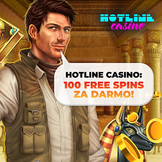 Oferta od Hotline casino - 100 free spins bez depozytu