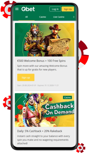 Marka dla graczy z Holandii - QBet Casino