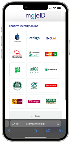 wybór banku do rejestracji